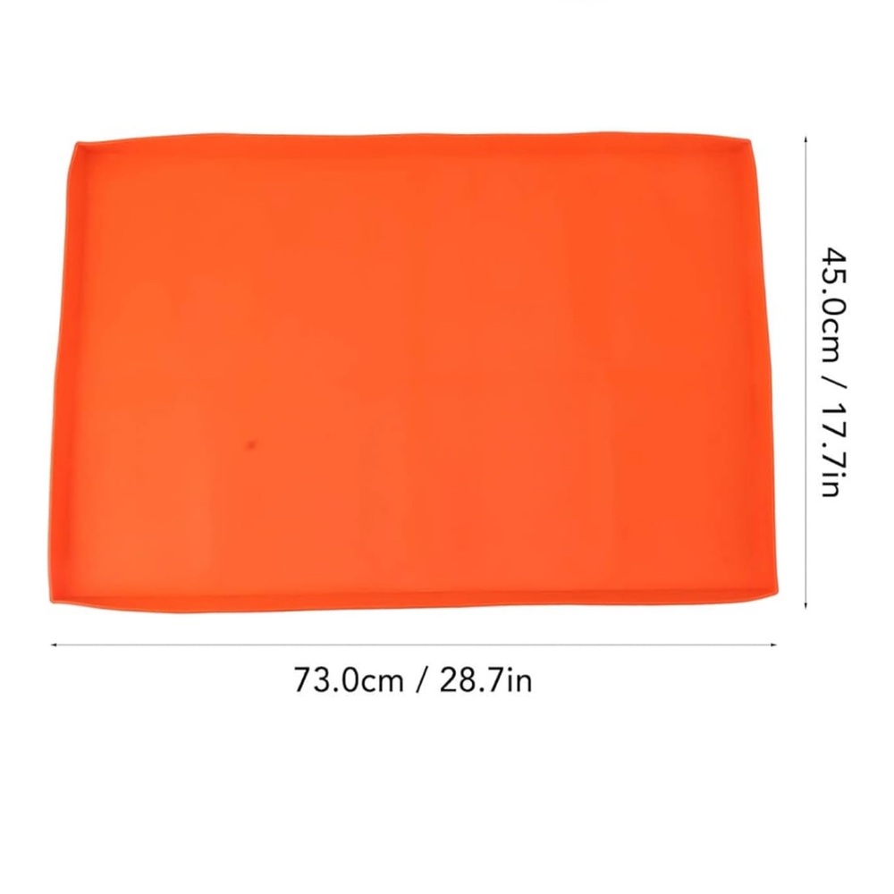Orange Silicone Griddle Mat